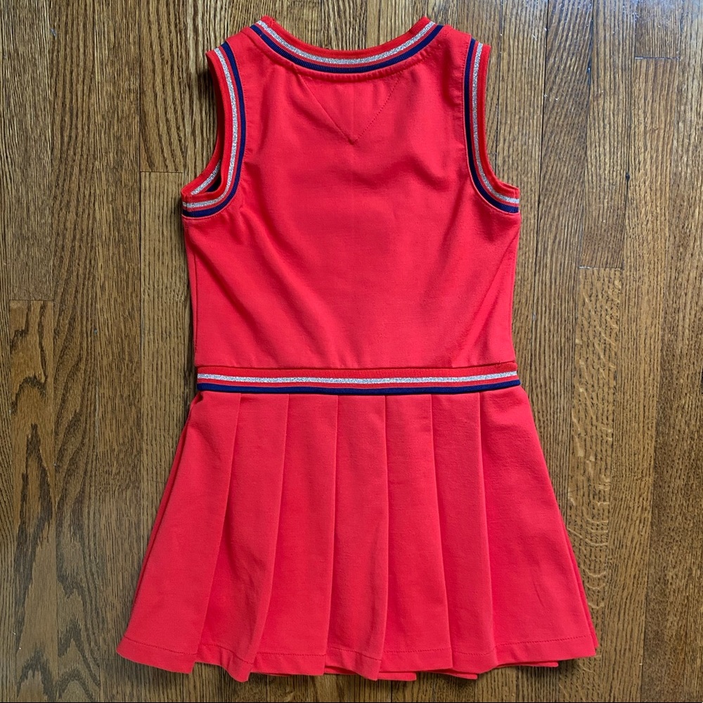 Tommy Hilfiger Girl Red Pleated Dress size:XS(4-5) - Picture 2 of 5
